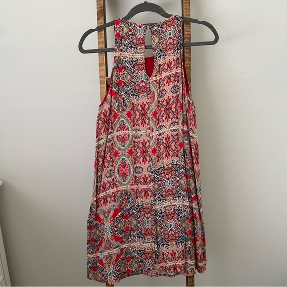 Lulu’s Design Major Red Print Swing Dress, size small, worn once. - Picture 4 of 5